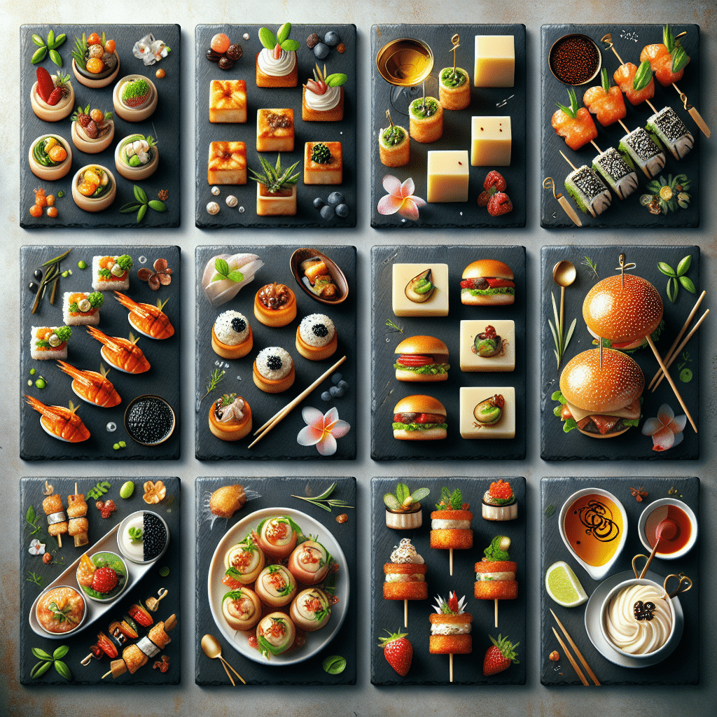 Los 10 aperitivos más solicitados en eventos exclusivos