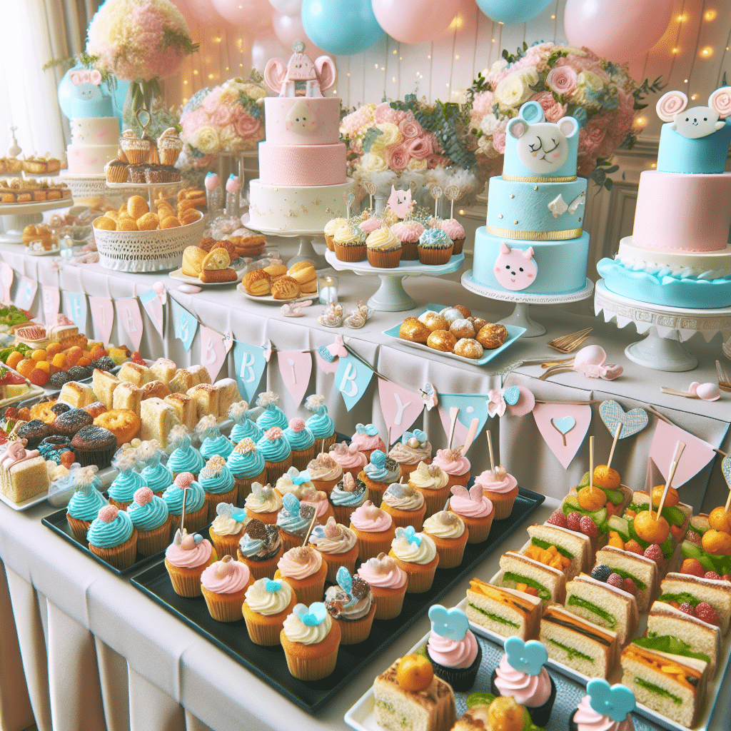 Catering para baby showers: opciones dulces y saladas