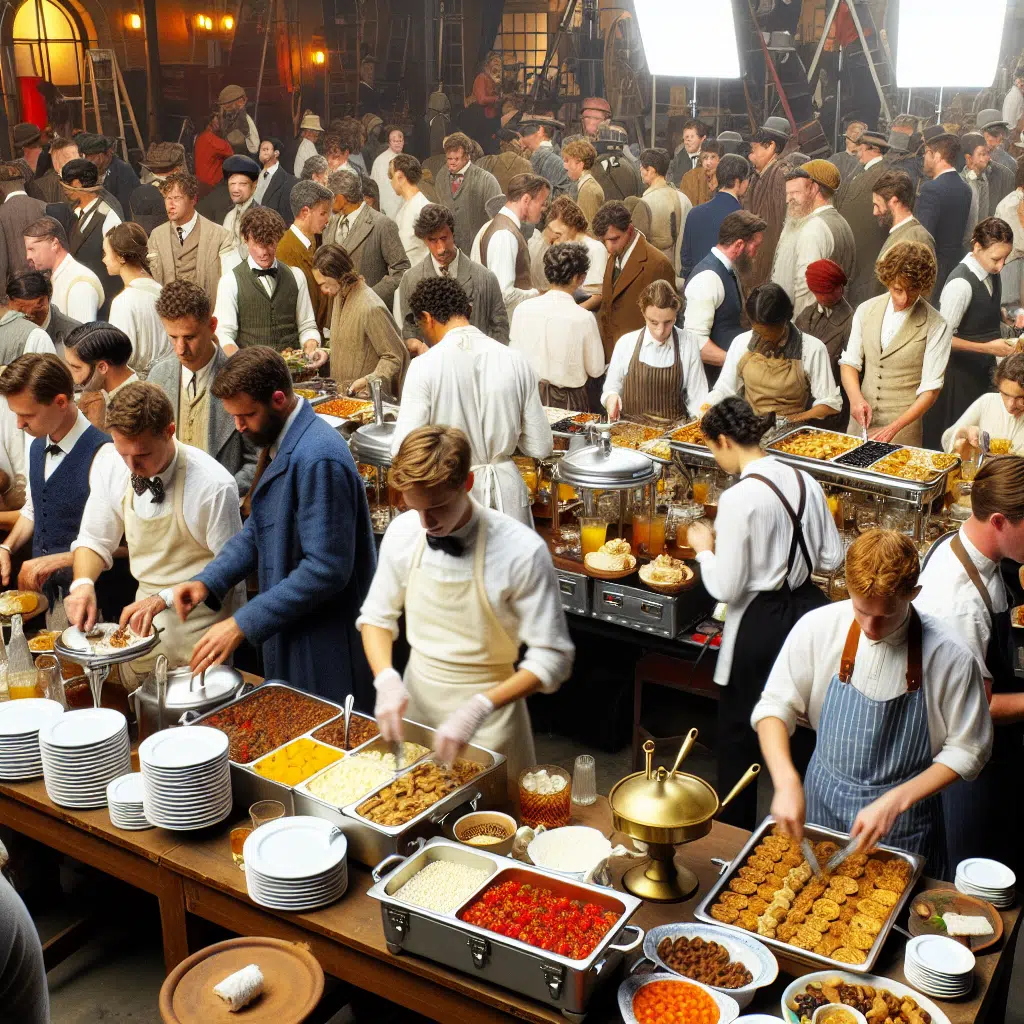 El catering en la industria del cine y la televisión