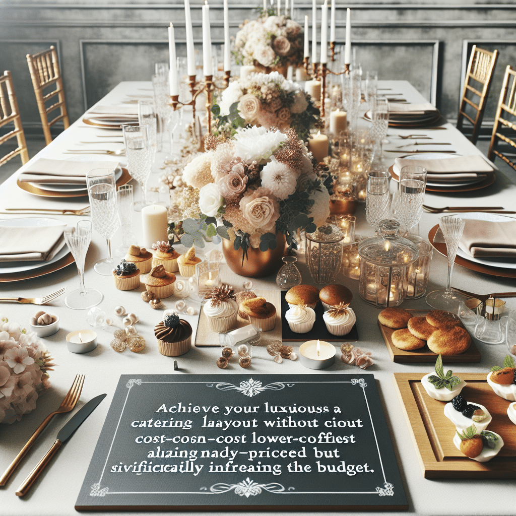Cómo lograr un catering de lujo sin elevar demasiado el presupuesto
