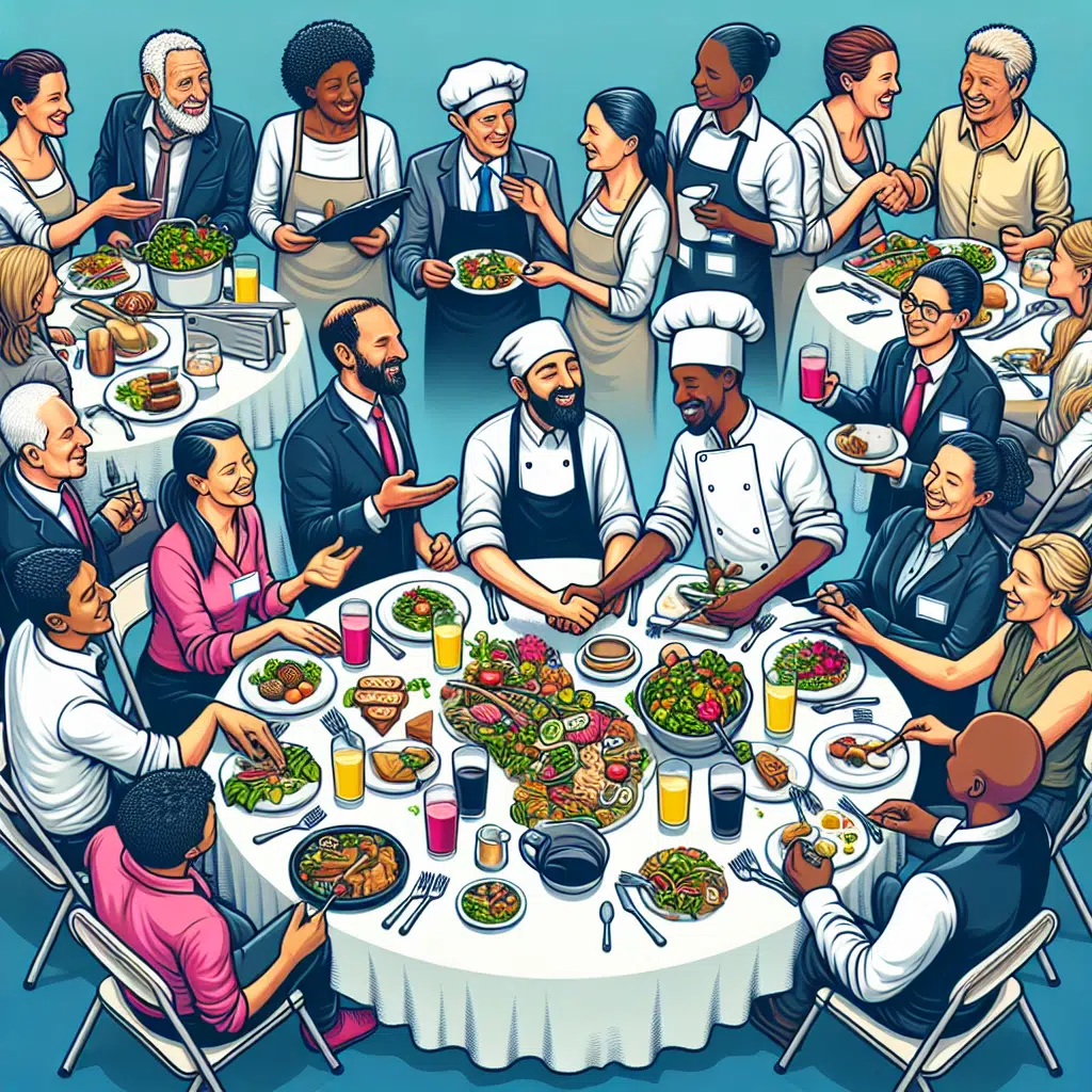 Catering y networking: facilitando conexiones a través de la gastronomía