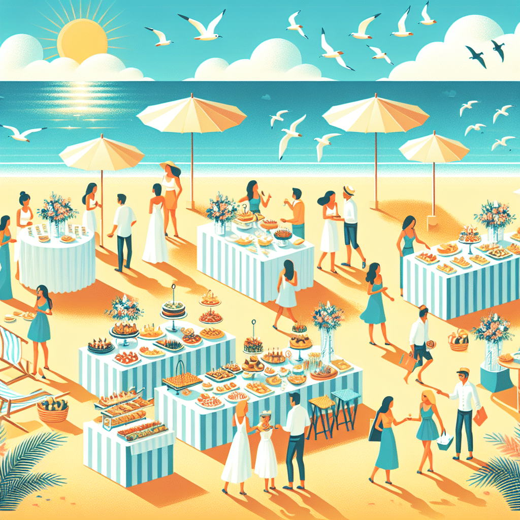 Catering en la playa: qué tener en cuenta para eventos costeros