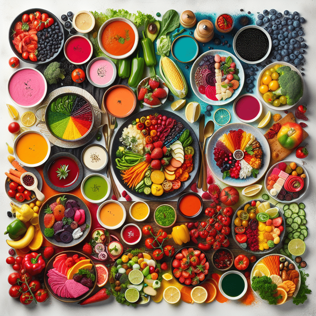 El poder del color en la presentación de platos