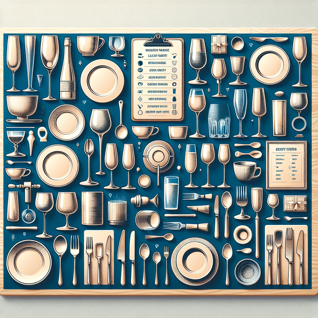 Cómo seleccionar la cristalería y vajilla ideal para tu catering