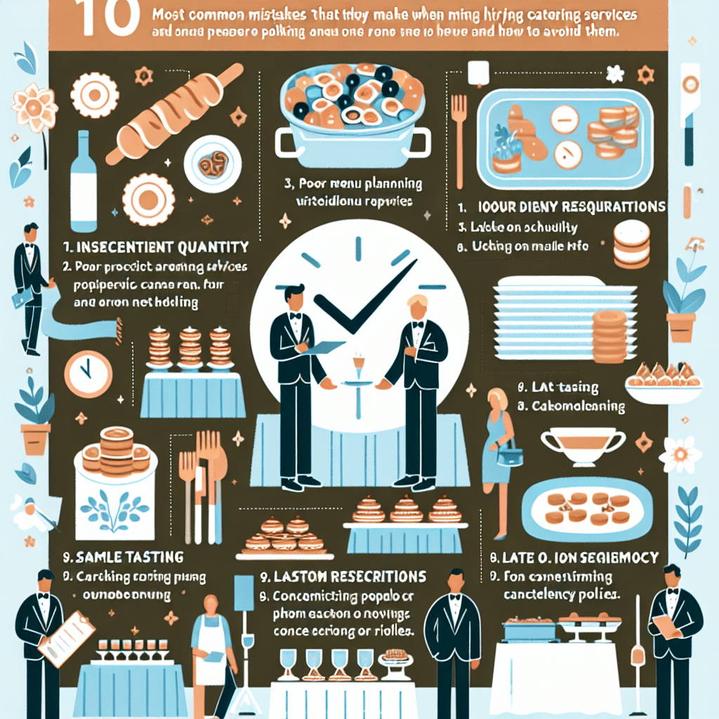 Los 10 errores más comunes al contratar un catering y cómo evitarlos