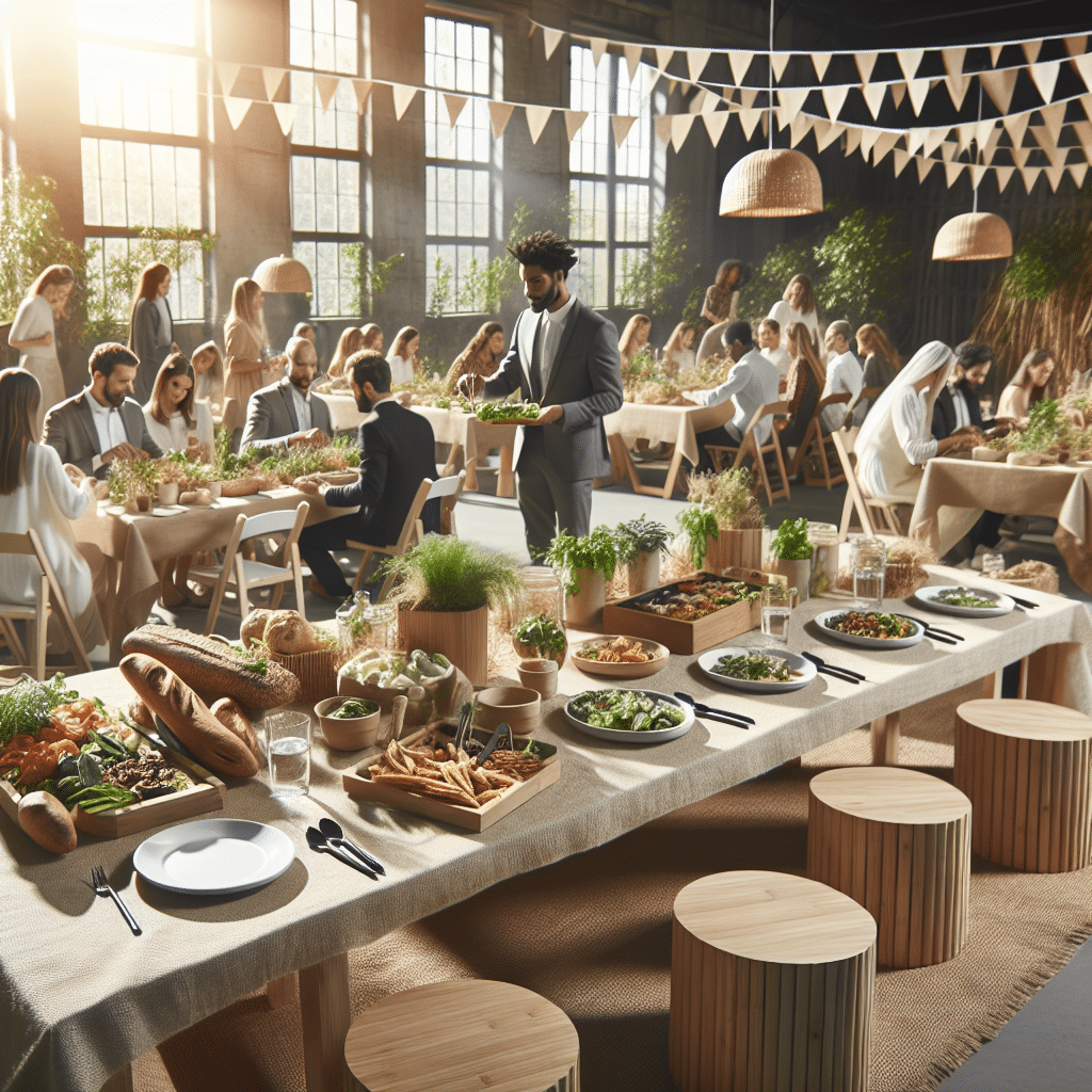 Cómo hacer que tu evento sea más sostenible con un catering ecológico