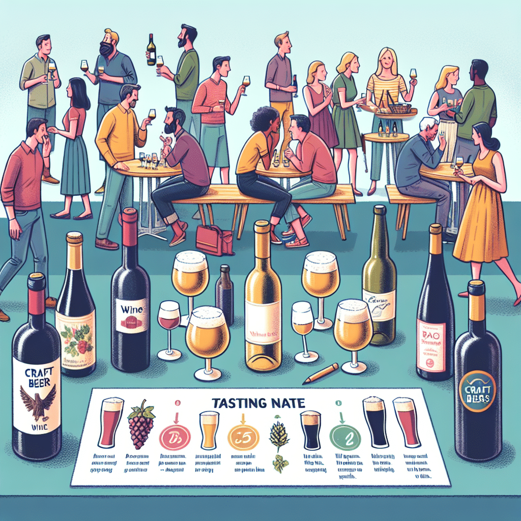 Cómo maridar vinos y cervezas artesanales en eventos