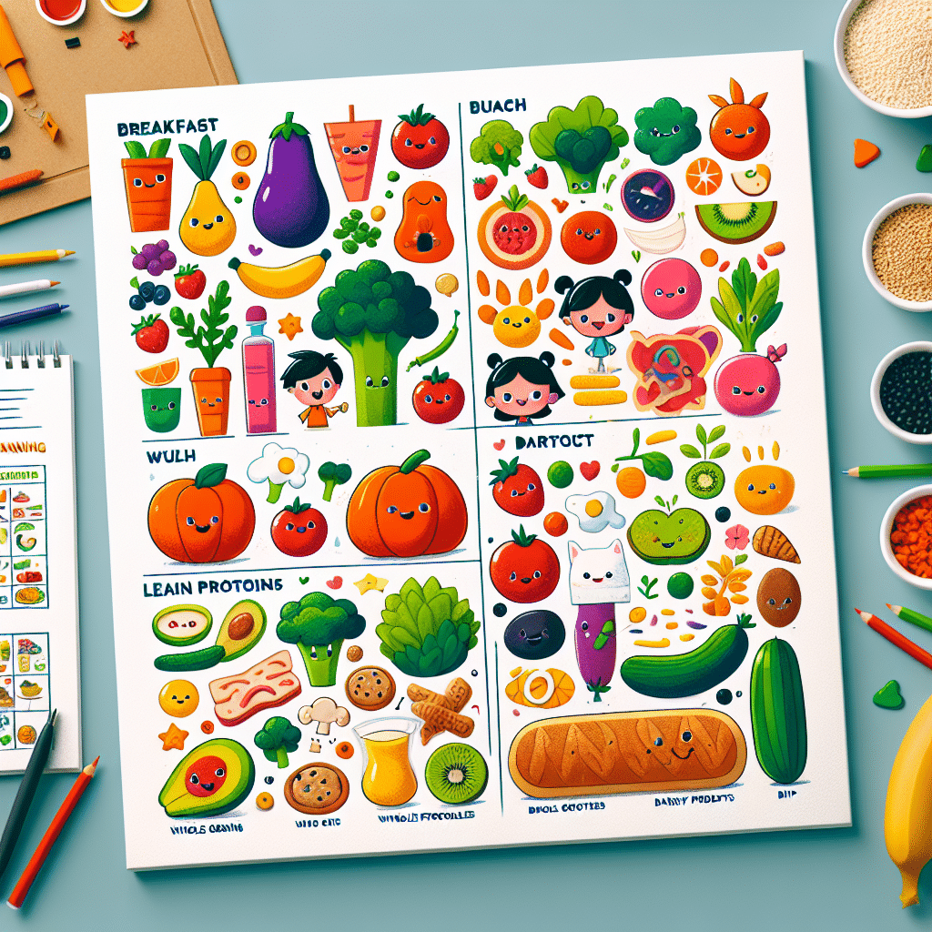 Cómo diseñar un menú infantil saludable y atractivo