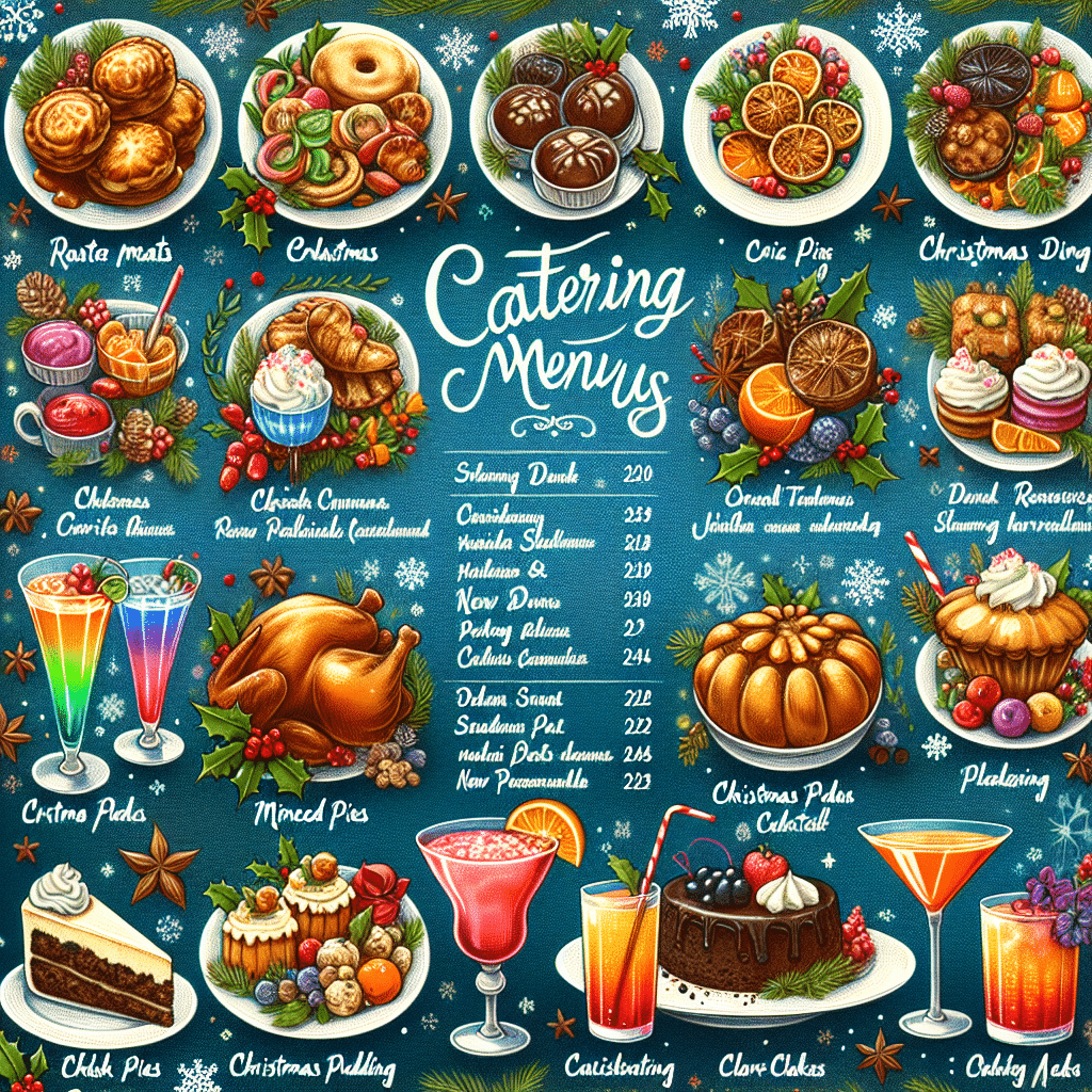 Menús de catering para fiestas navideñas y de fin de año