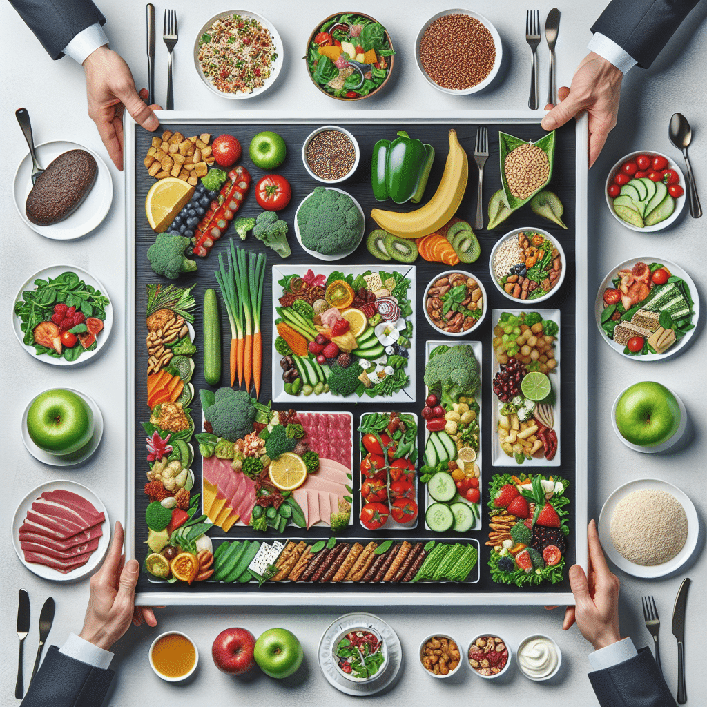 Cómo crear menús equilibrados y saludables para eventos corporativos