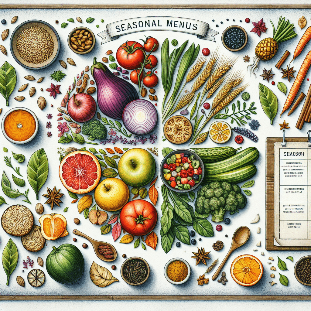 Menús estacionales: cómo aprovechar los mejores ingredientes del año