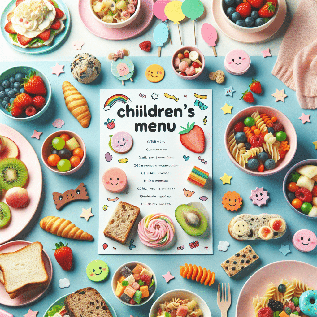 Menús infantiles: catering pensado para los más pequeños