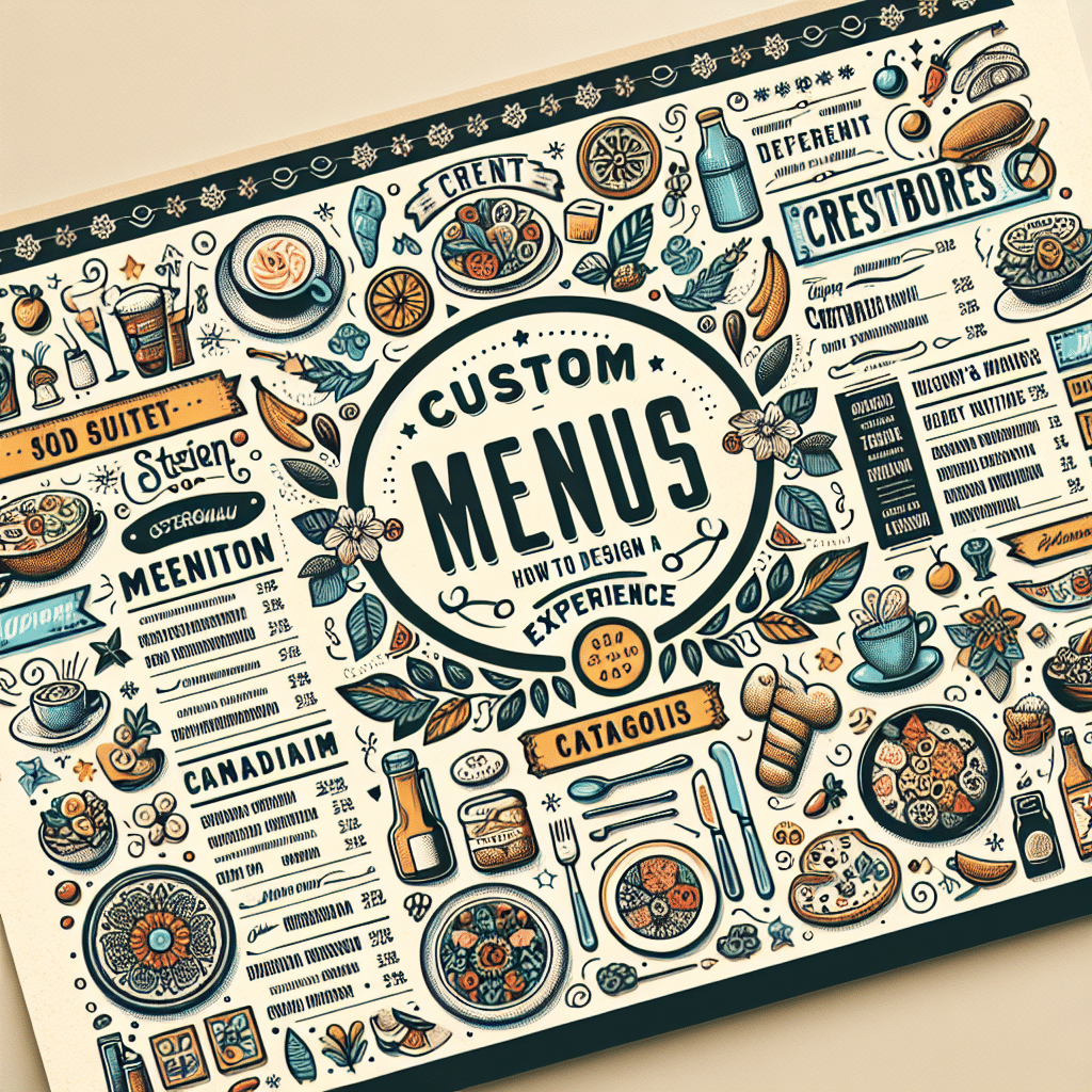 Menús personalizados: cómo diseñar una experiencia única