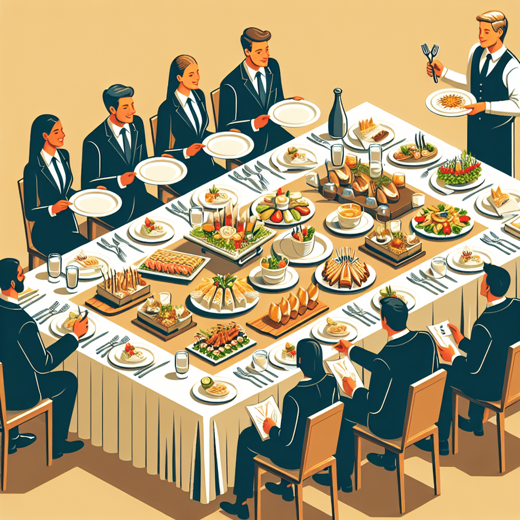 La importancia de la presentación en el catering corporativo