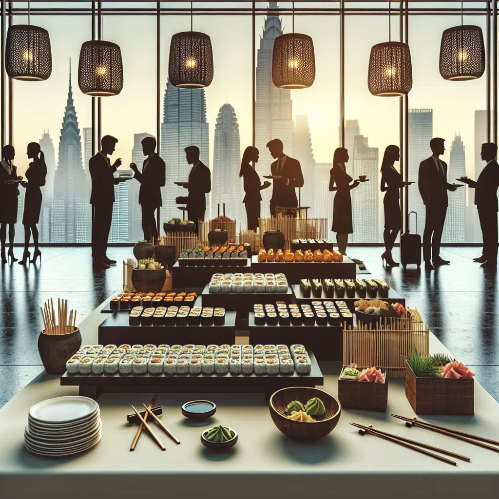 El auge del sushi en eventos corporativos